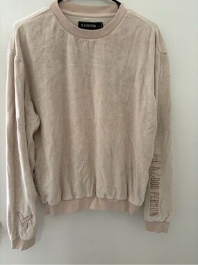 Women's Crewneck Sweater in Light Beige